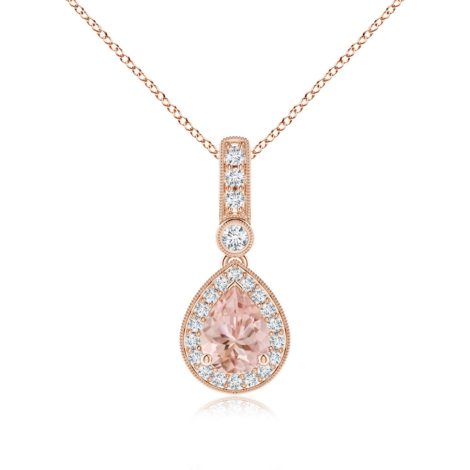 AAAA - Morganite / 1.26 CT / 14 KT Rose Gold