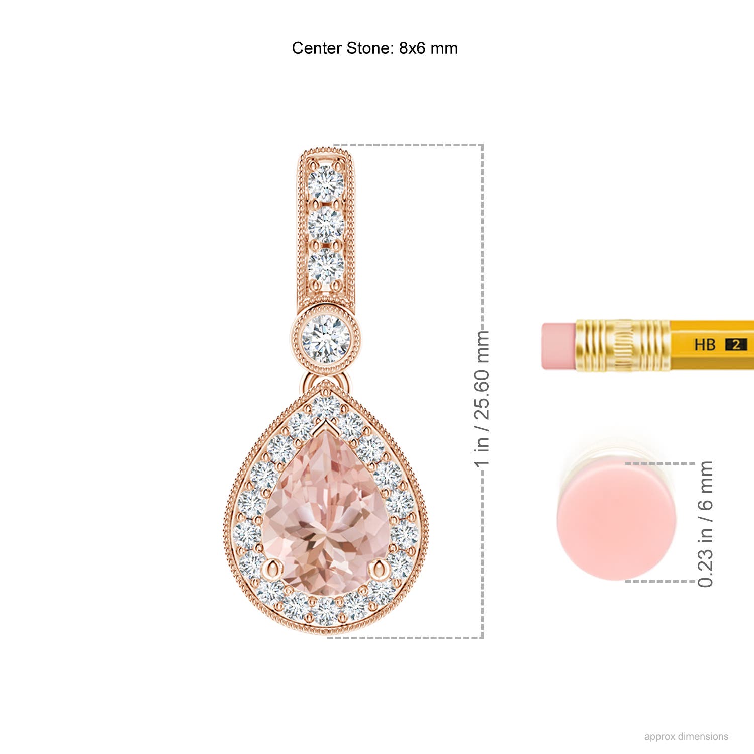 AAAA - Morganite / 1.26 CT / 14 KT Rose Gold