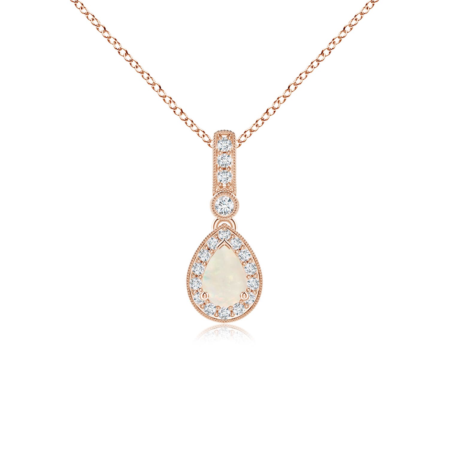 A - Opal / 0.44 CT / 14 KT Rose Gold