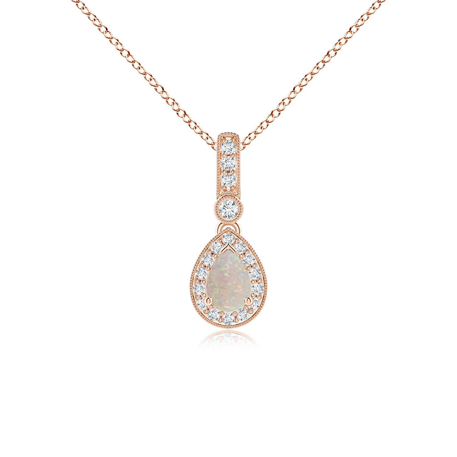 AA - Opal / 0.44 CT / 14 KT Rose Gold