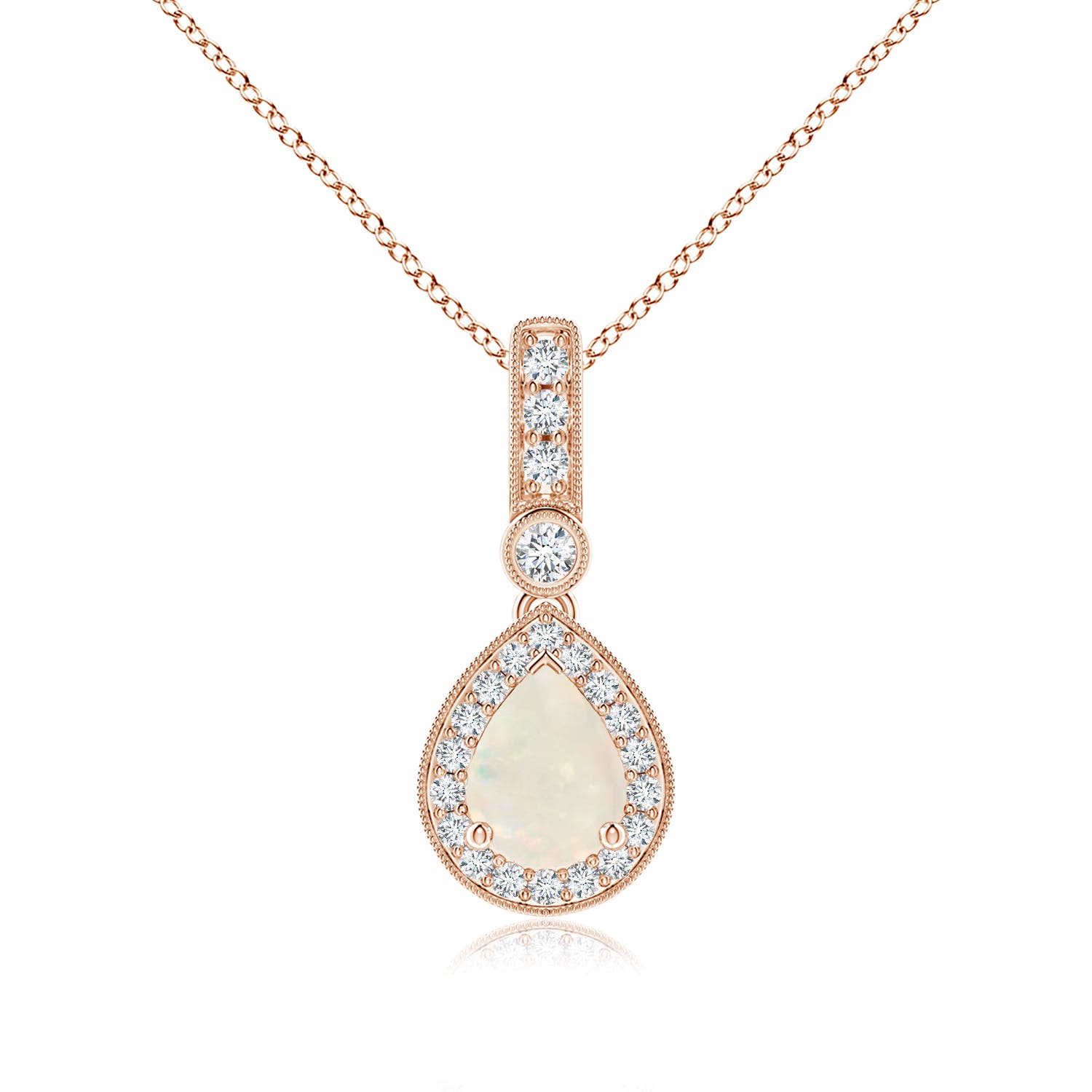 A - Opal / 1.01 CT / 14 KT Rose Gold