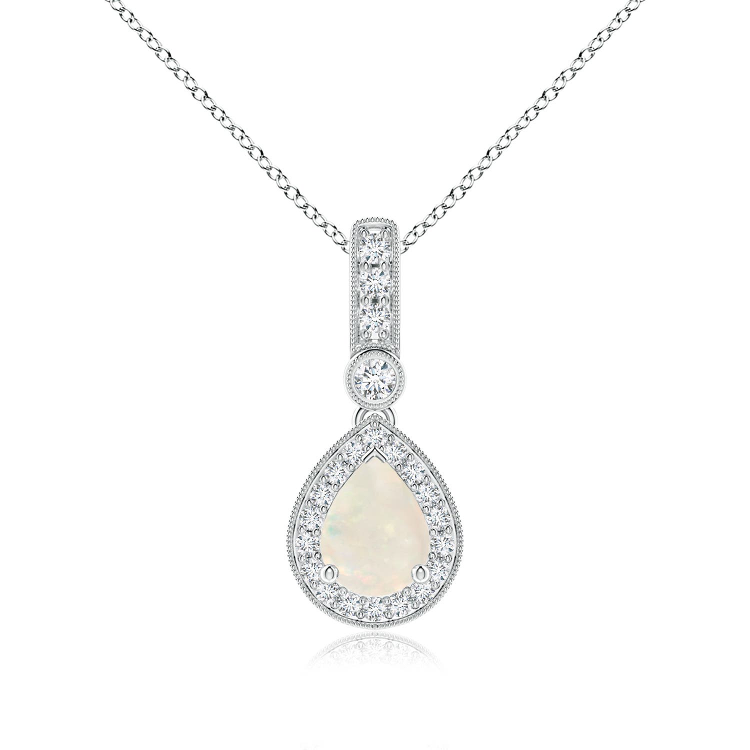 A - Opal / 1.01 CT / 14 KT White Gold