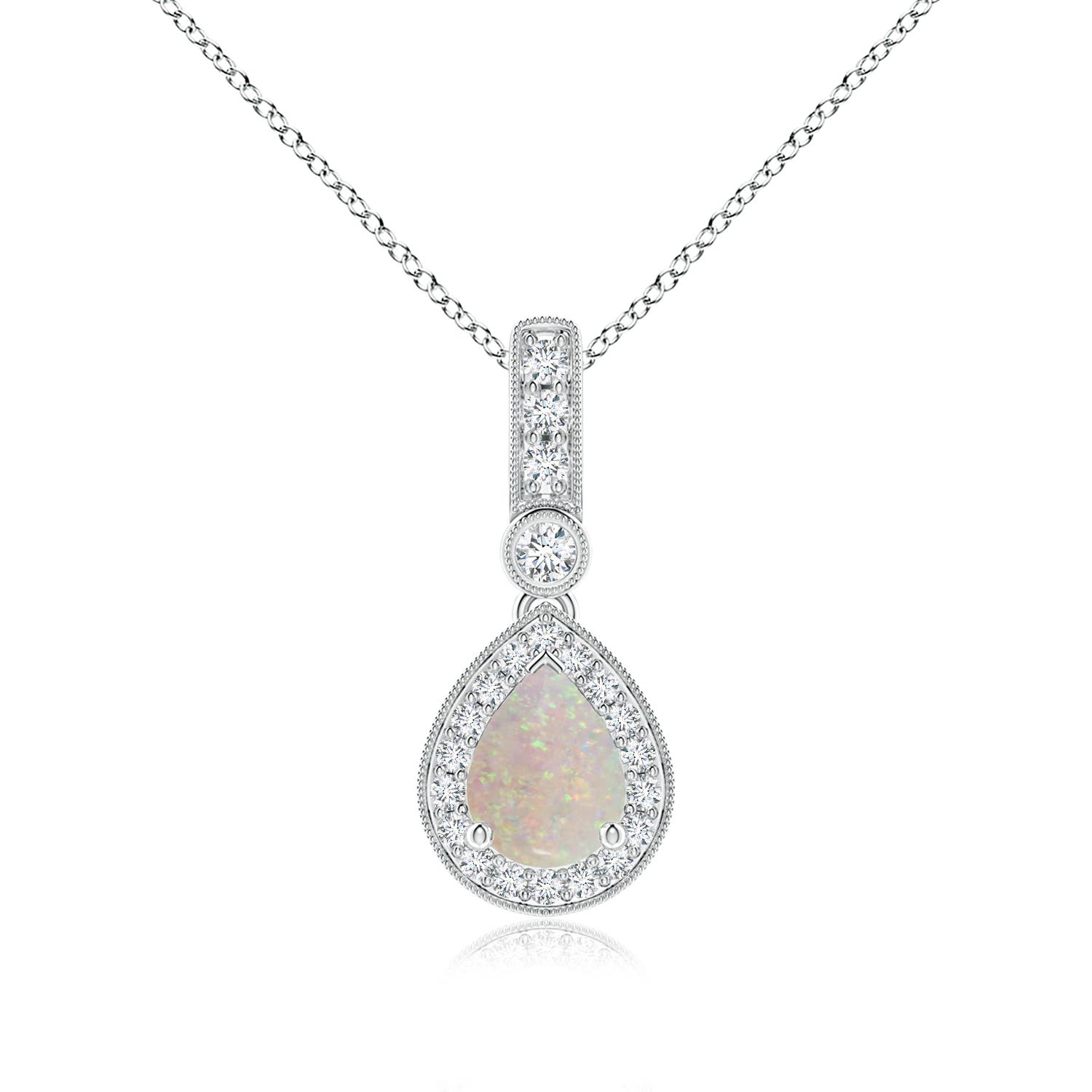 AA - Opal / 1.01 CT / 14 KT White Gold