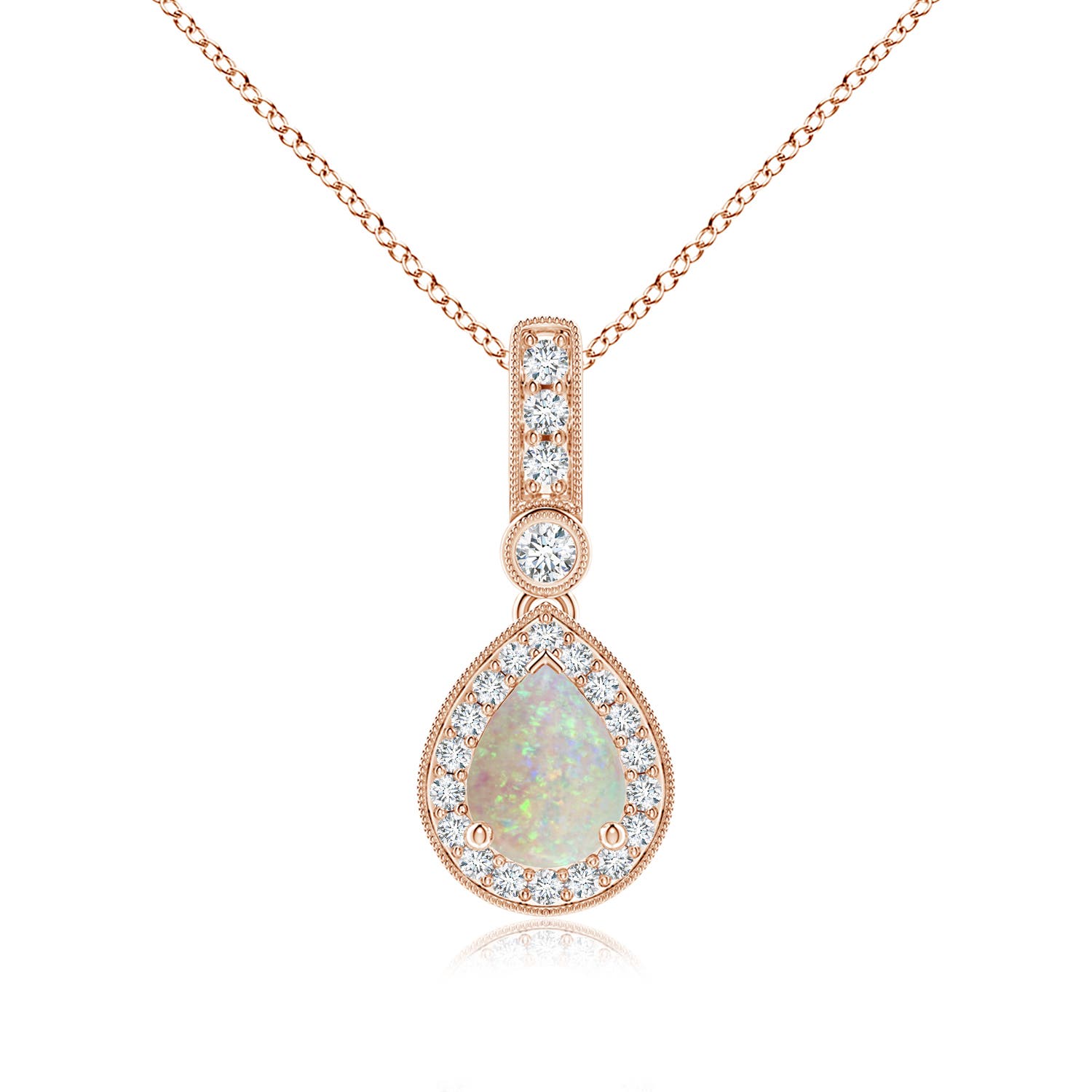 AAA - Opal / 1.01 CT / 14 KT Rose Gold