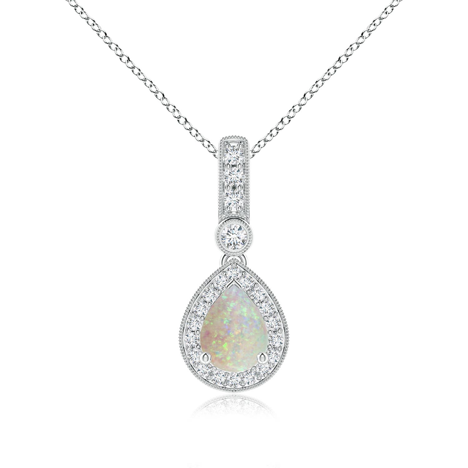 AAA - Opal / 1.01 CT / 14 KT White Gold