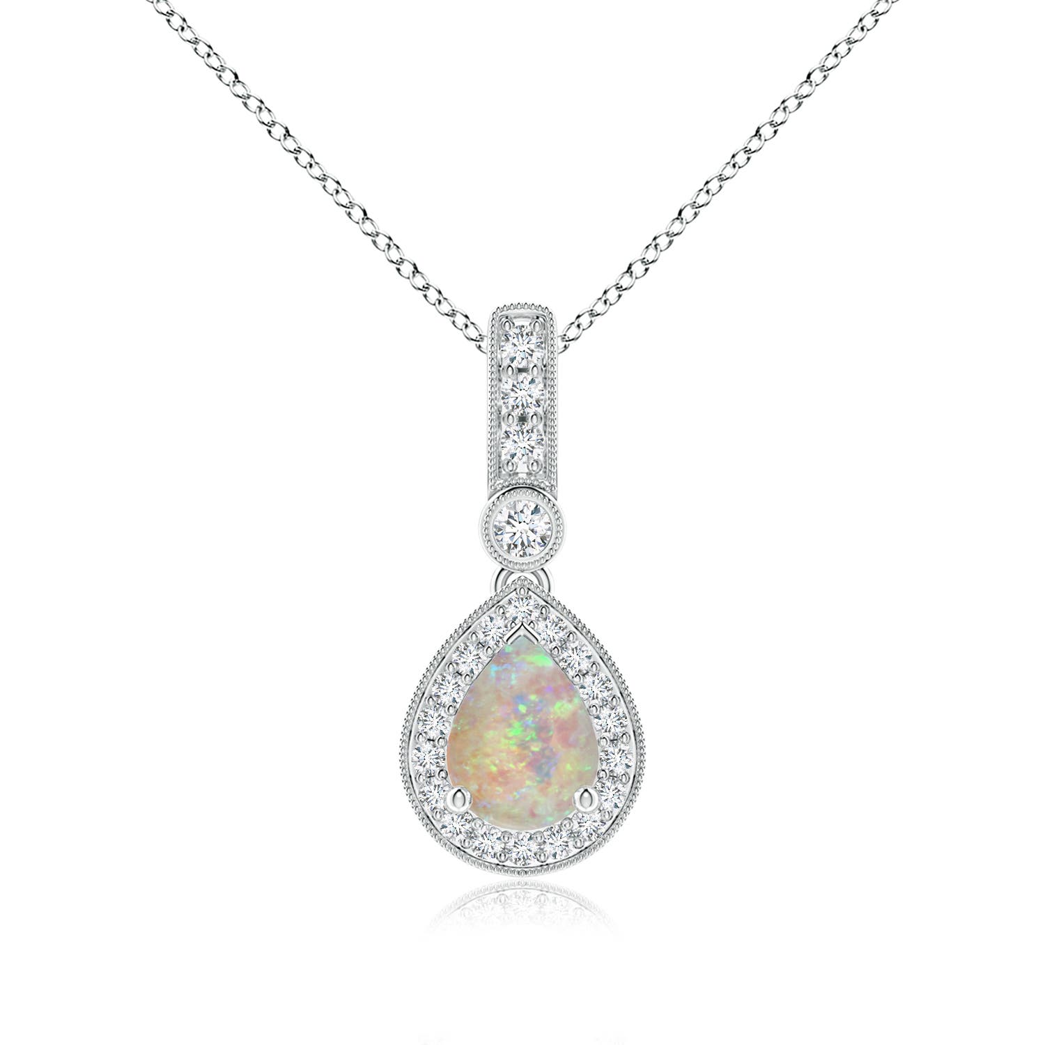 AAAA - Opal / 1.01 CT / 14 KT White Gold