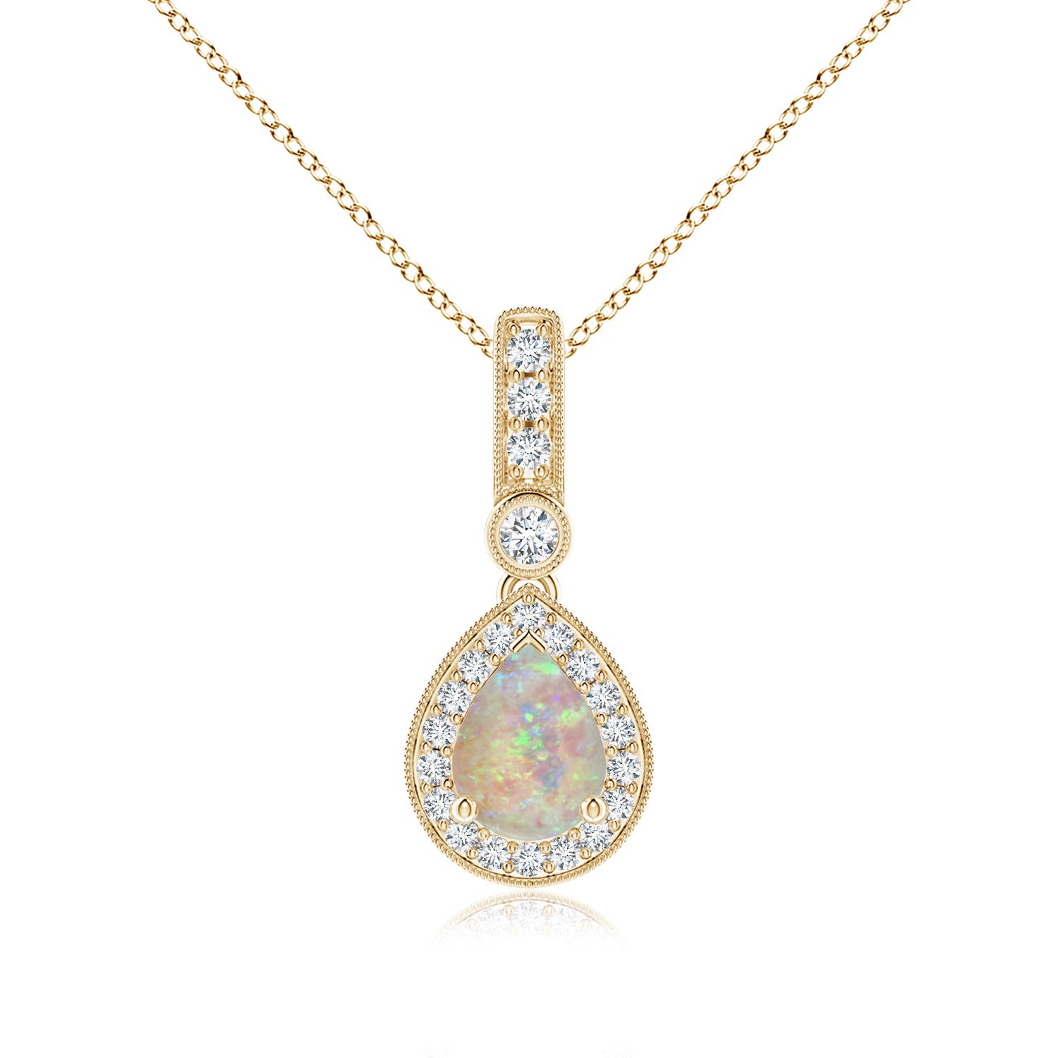 AAAA - Opal / 1.01 CT / 14 KT Yellow Gold