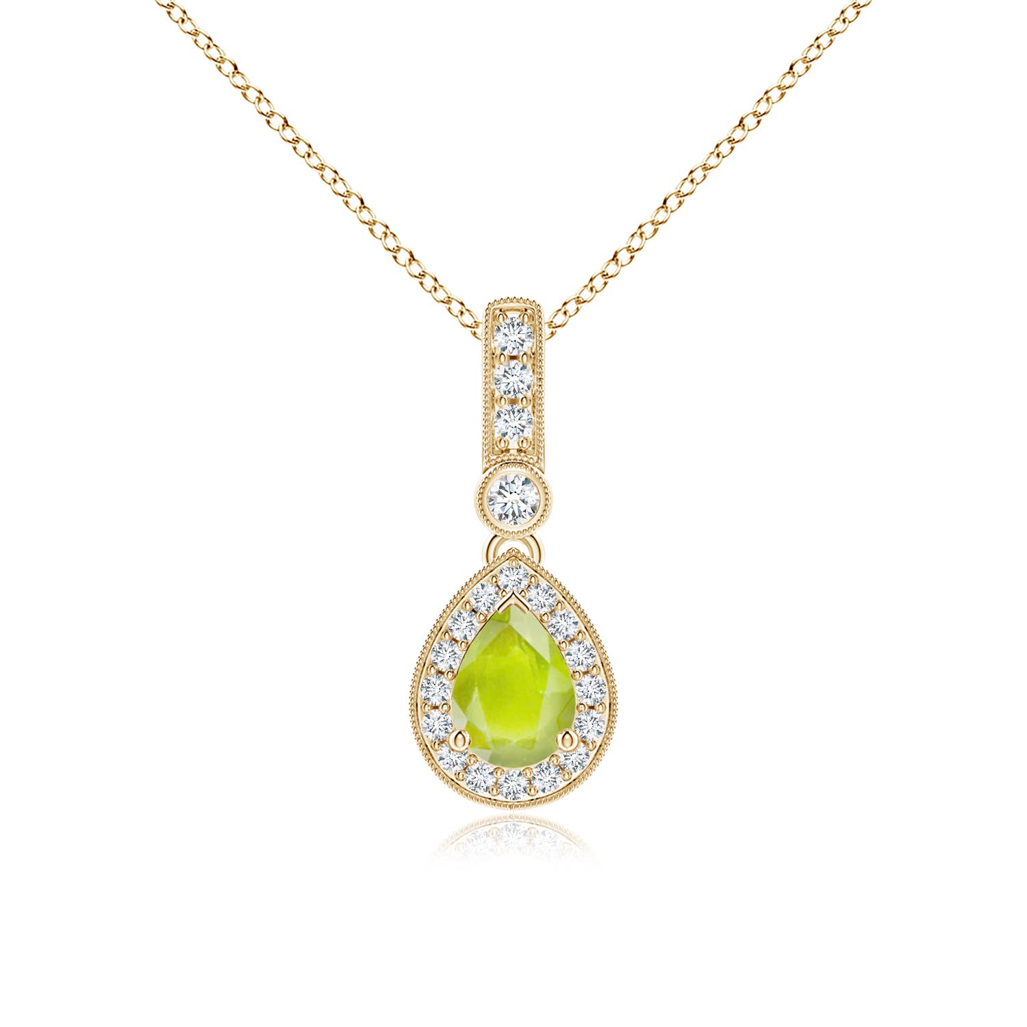 A - Peridot / 0.94 CT / 14 KT Yellow Gold