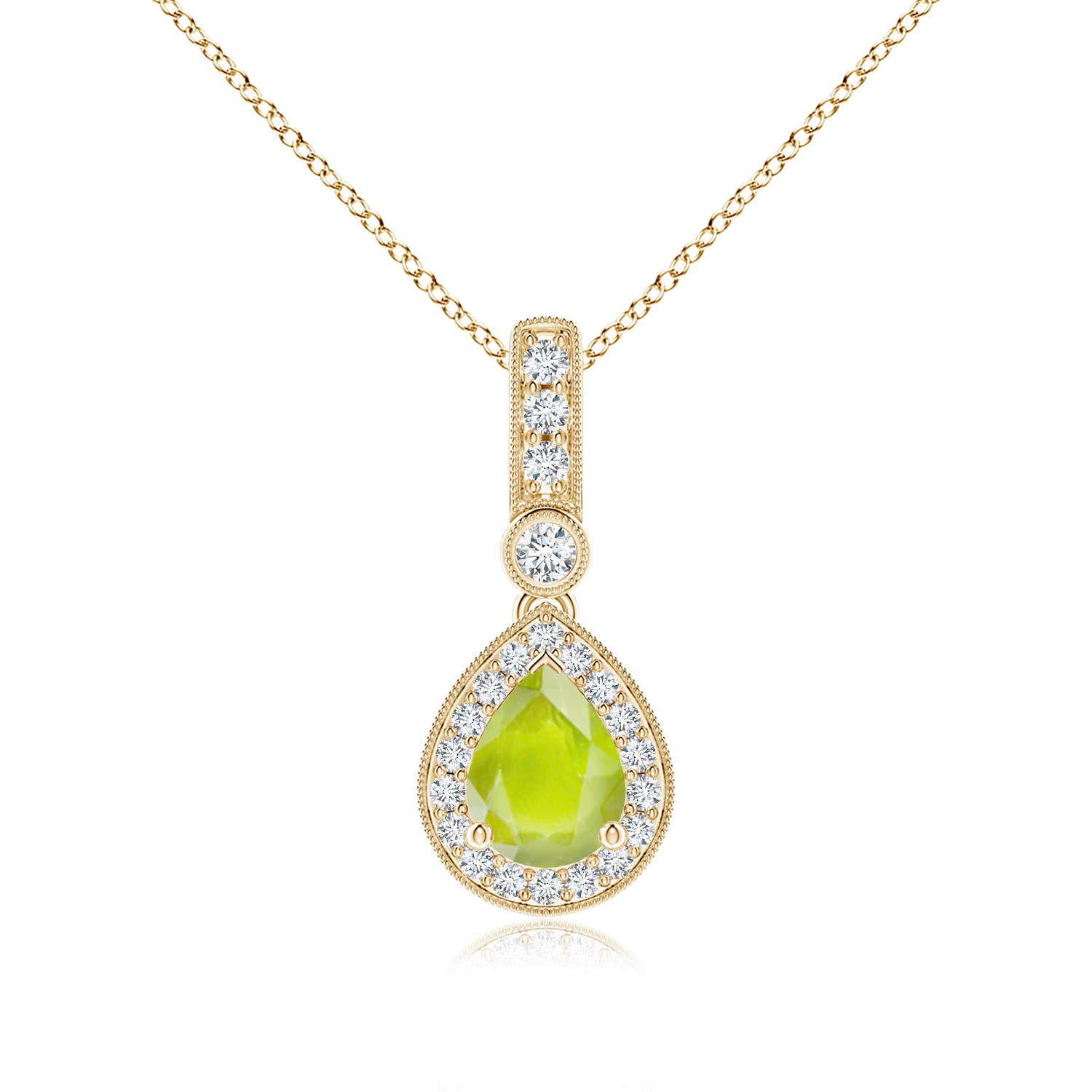 A - Peridot / 1.41 CT / 14 KT Yellow Gold