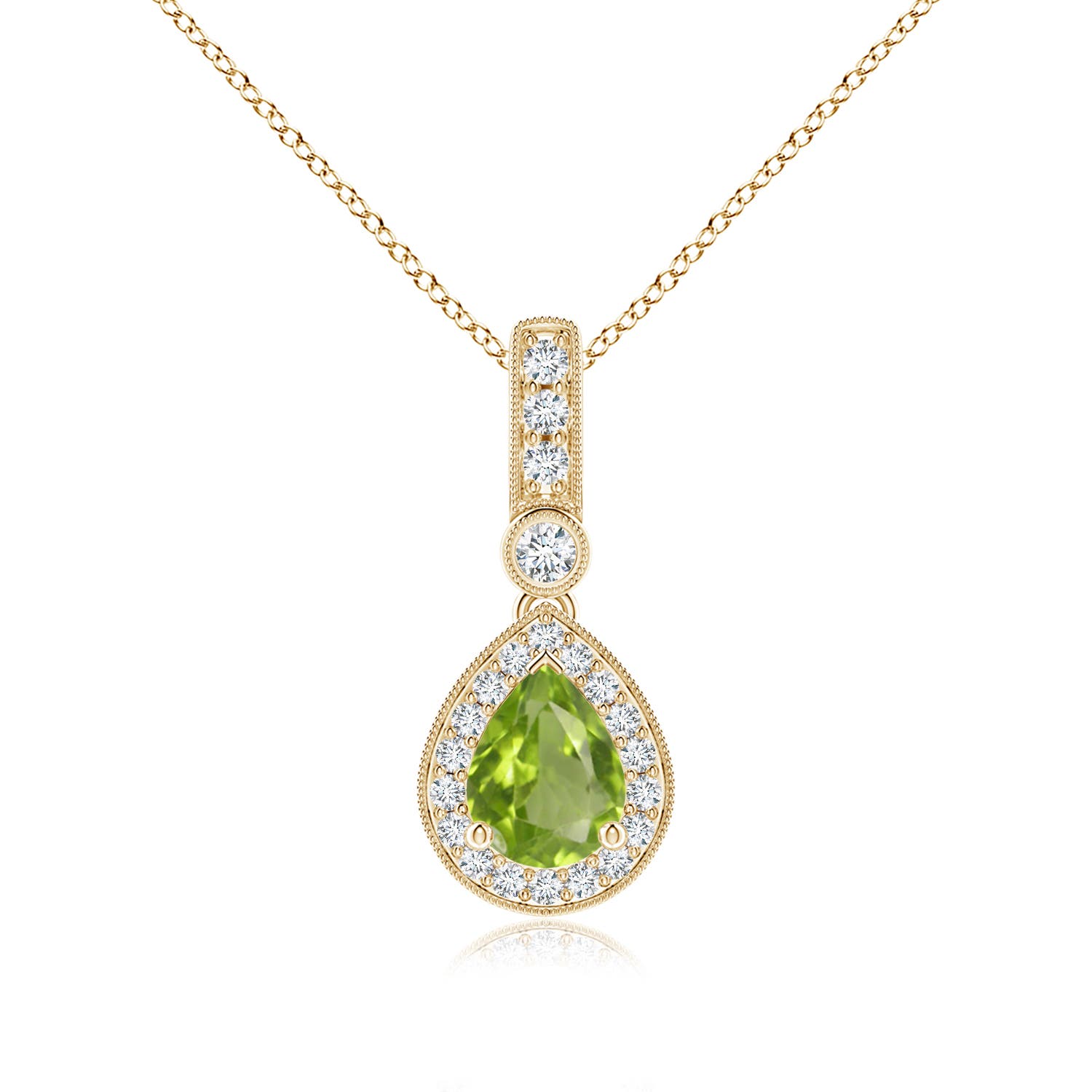 AA - Peridot / 1.41 CT / 14 KT Yellow Gold