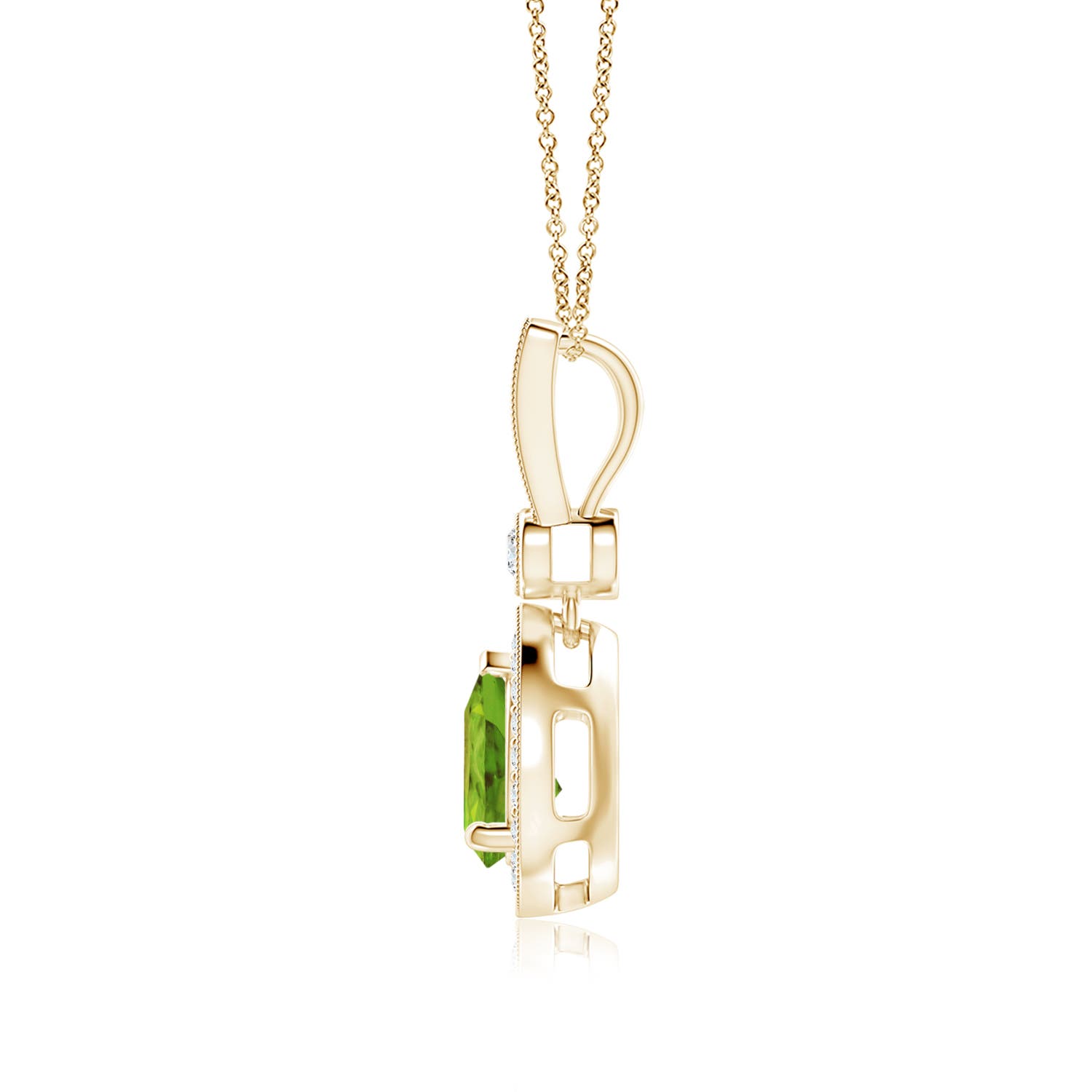 AAA - Peridot / 1.41 CT / 14 KT Yellow Gold