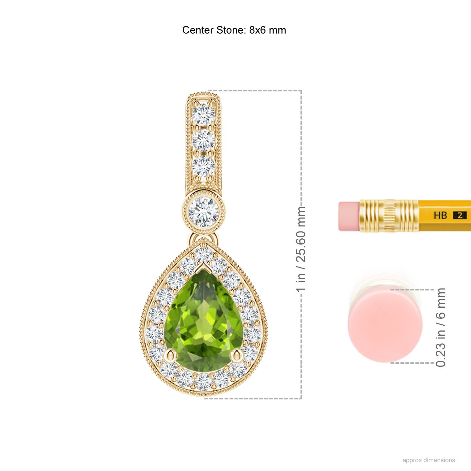 AAA - Peridot / 1.41 CT / 14 KT Yellow Gold