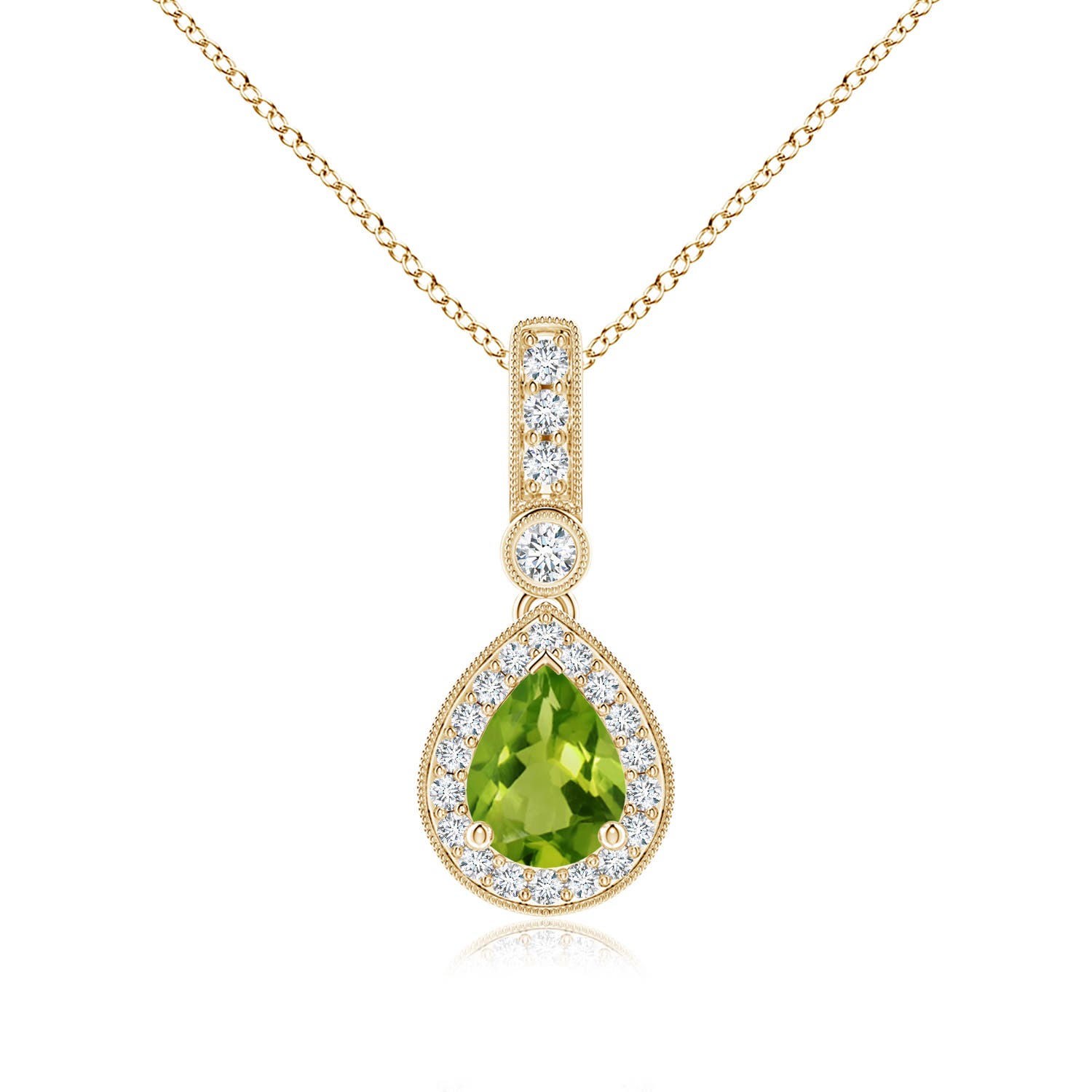 AAAA - Peridot / 1.41 CT / 14 KT Yellow Gold