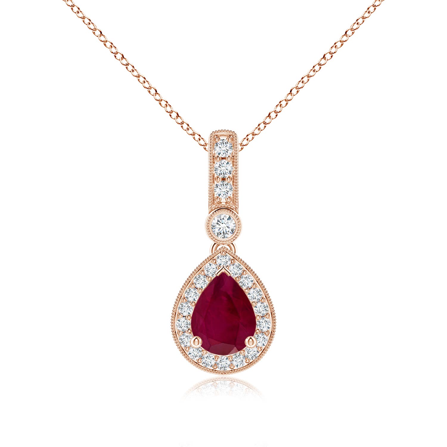 A - Ruby / 1.46 CT / 14 KT Rose Gold