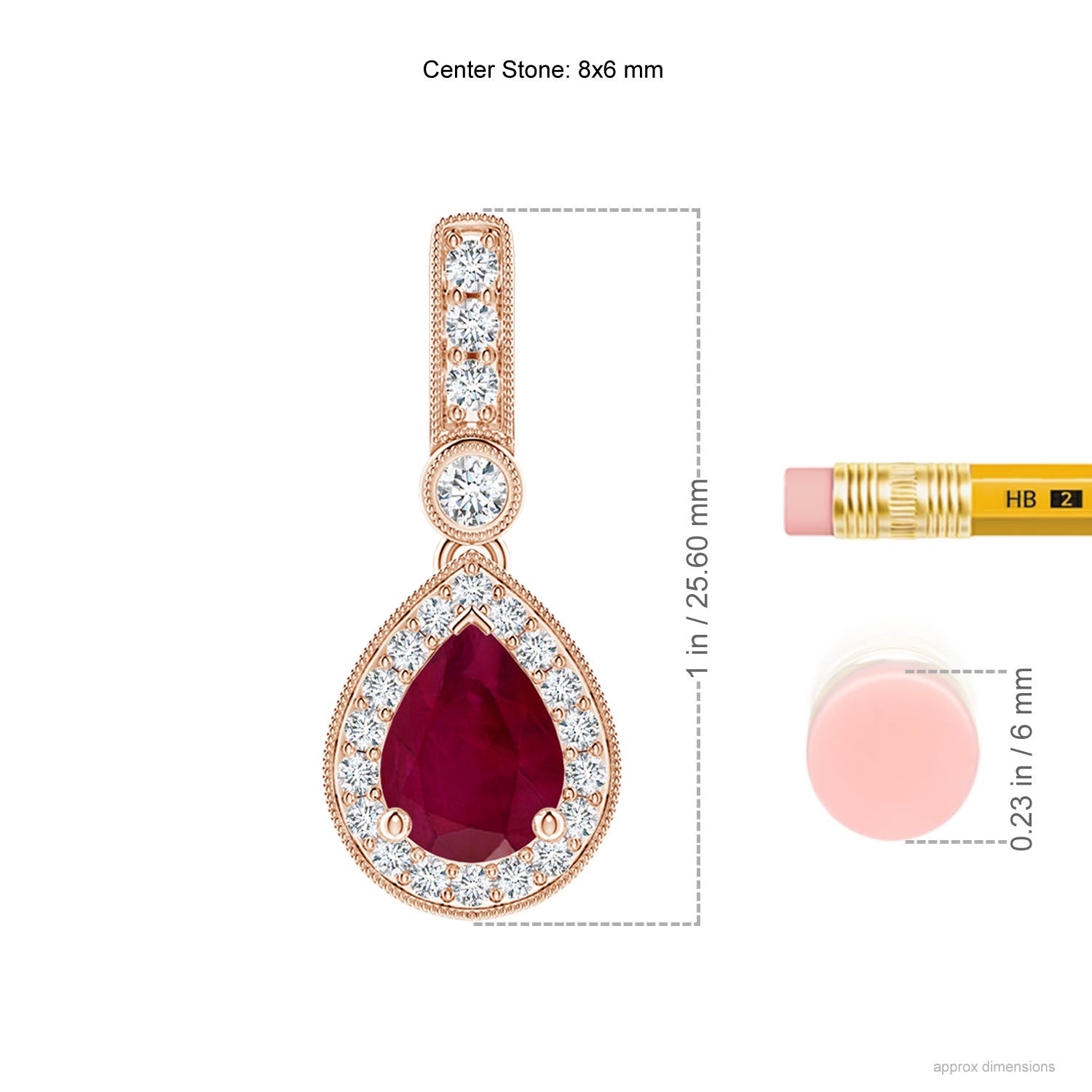 A - Ruby / 1.46 CT / 14 KT Rose Gold