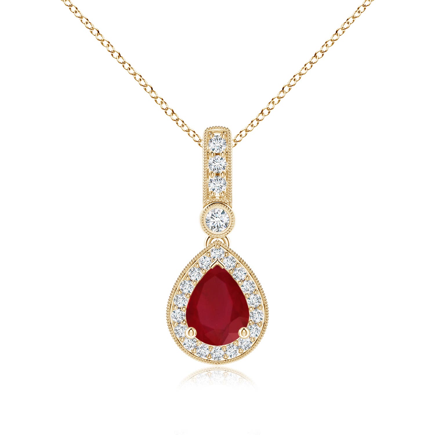 AA - Ruby / 1.46 CT / 14 KT Yellow Gold