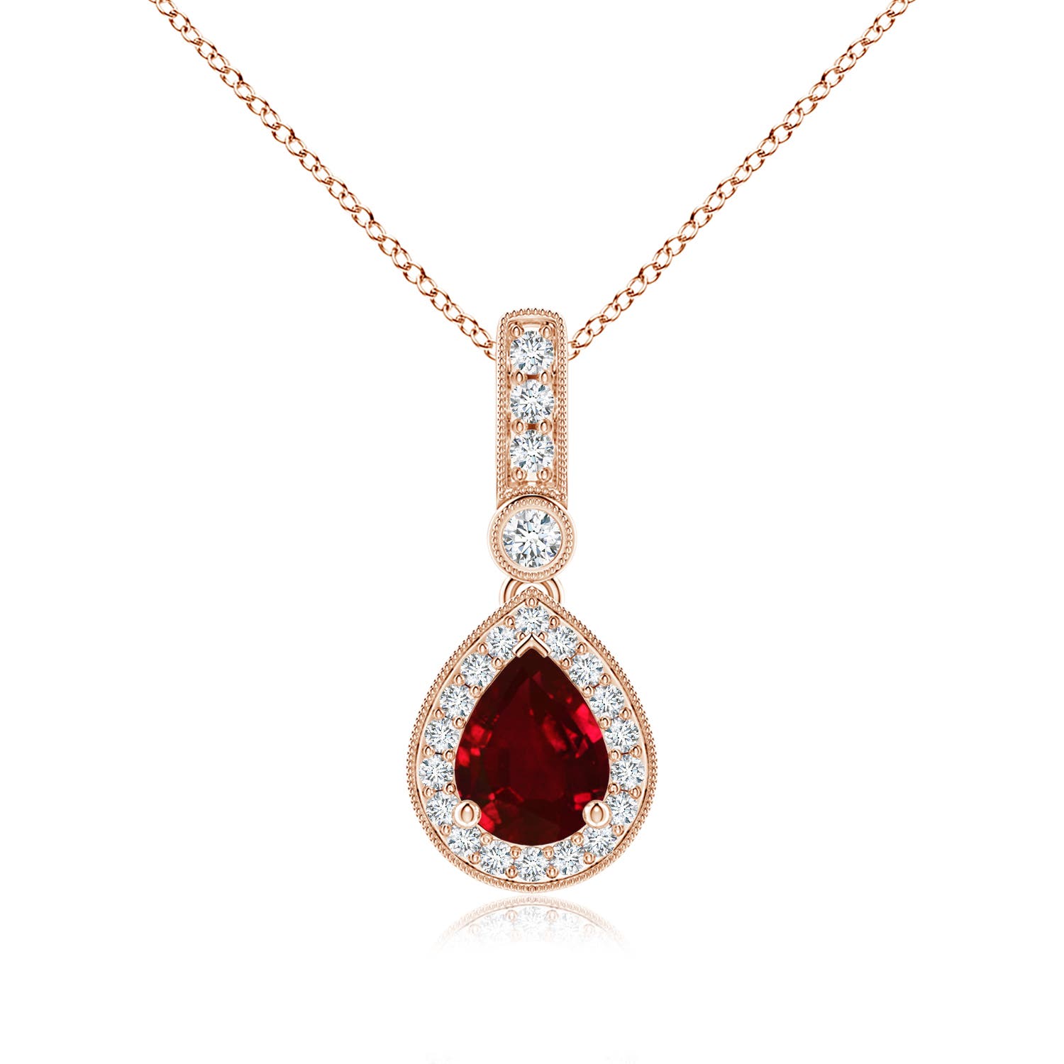 AAAA - Ruby / 1.46 CT / 14 KT Rose Gold