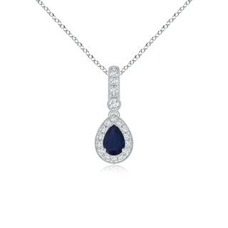 Pear A Blue Sapphire
