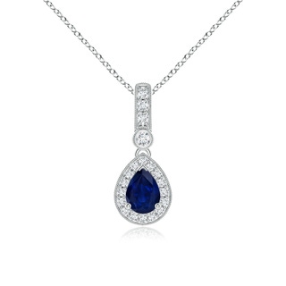 Pear AA Blue Sapphire