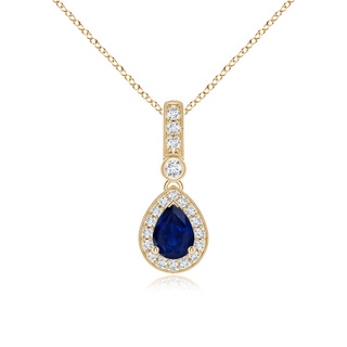 Pear AA Blue Sapphire