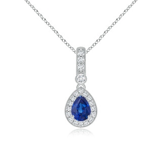 Pear AAA Blue Sapphire