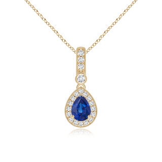 Pear AAA Blue Sapphire