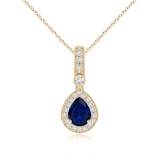 Pear AA Blue Sapphire