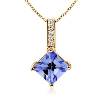 AA - Tanzanite / 0.78 CT / 14 KT Yellow Gold