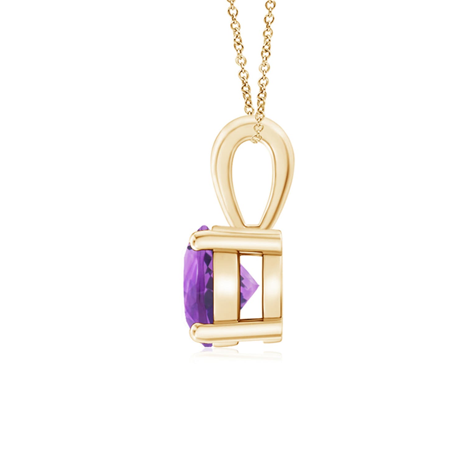 AA - Amethyst / 0.8 CT / 14 KT Yellow Gold