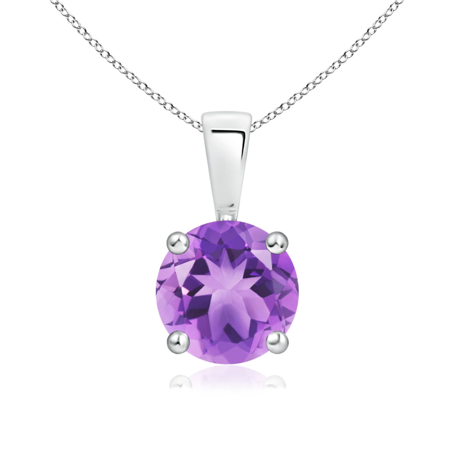 A - Amethyst / 1.15 CT / 14 KT White Gold