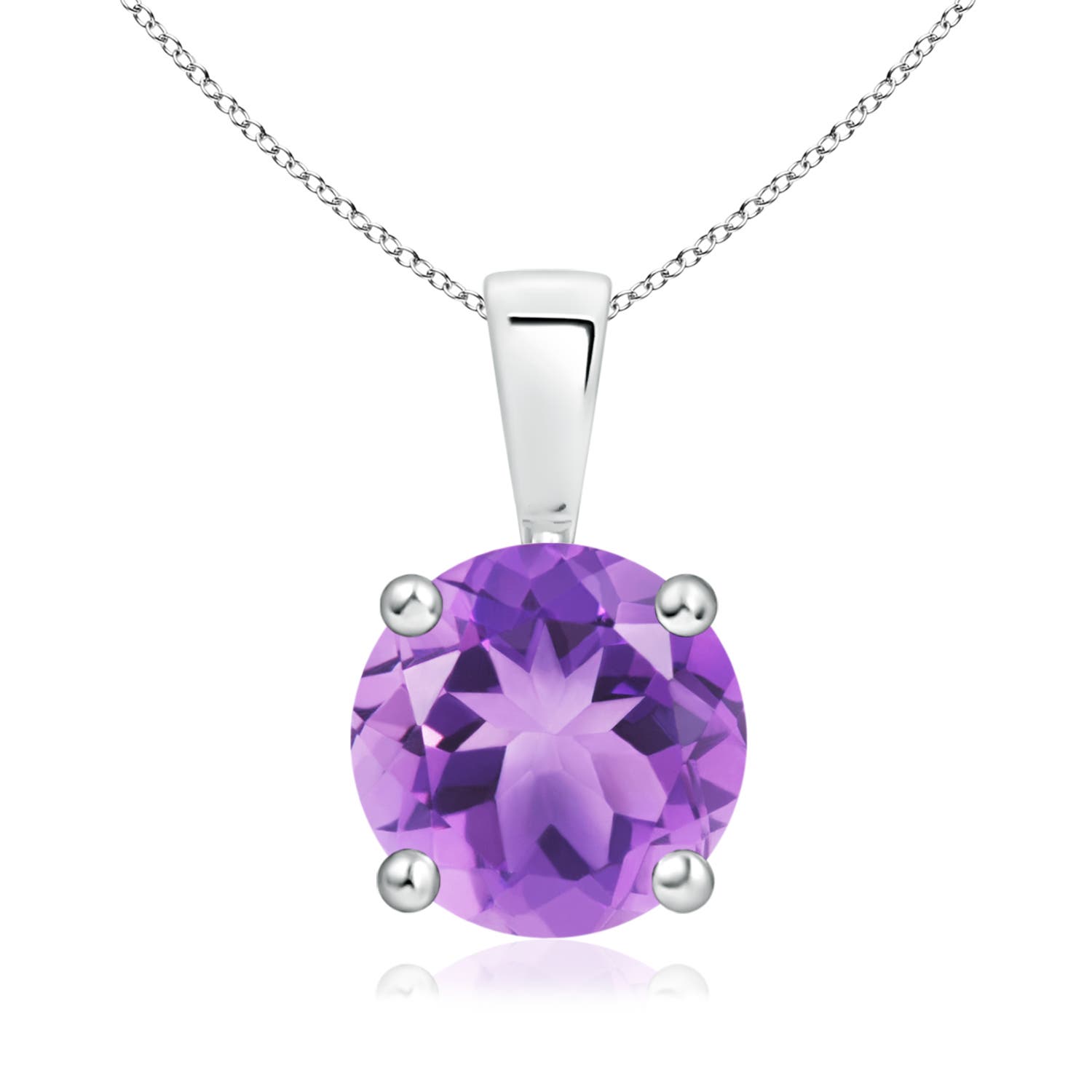 A - Amethyst / 1.7 CT / 14 KT White Gold