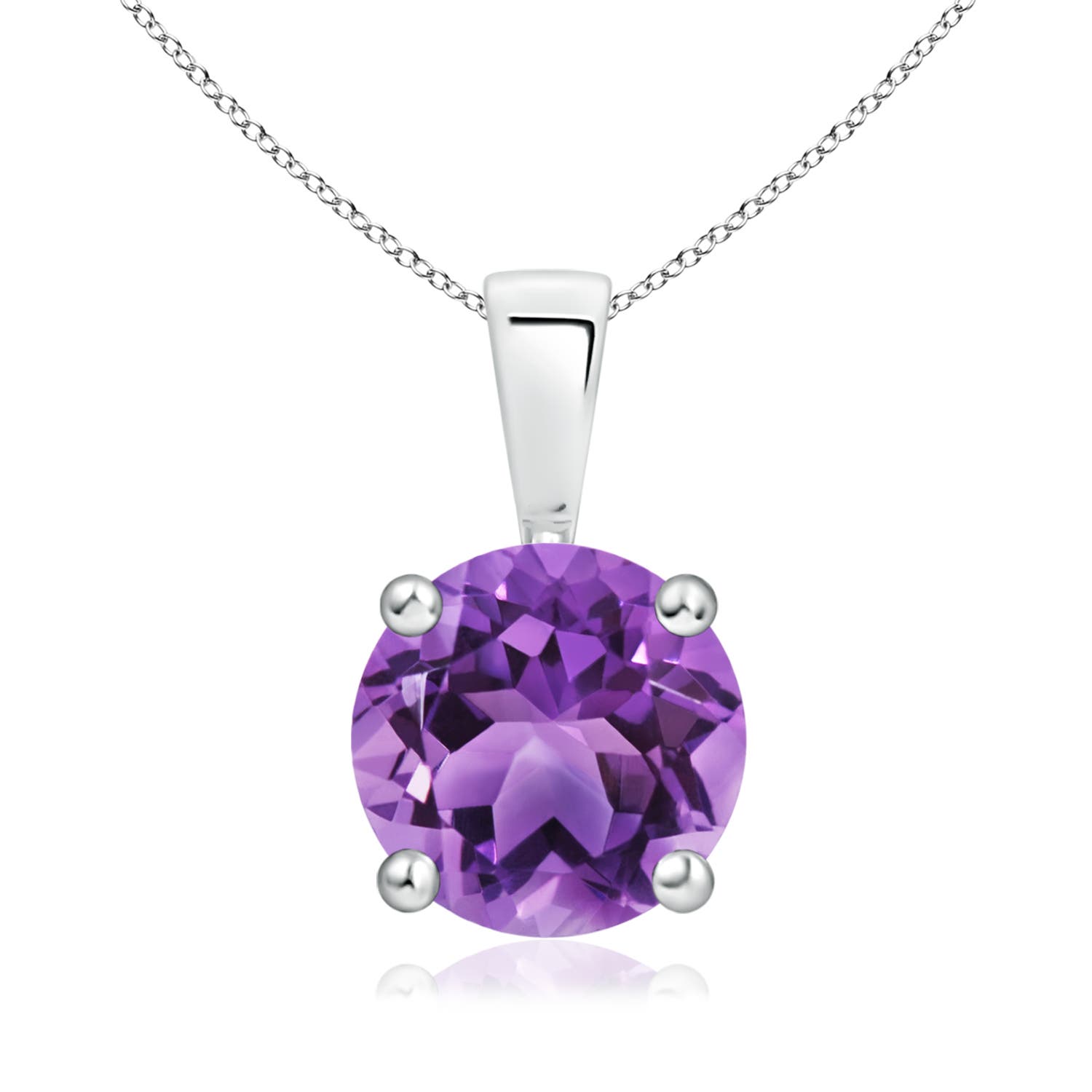 AA - Amethyst / 1.7 CT / 14 KT White Gold