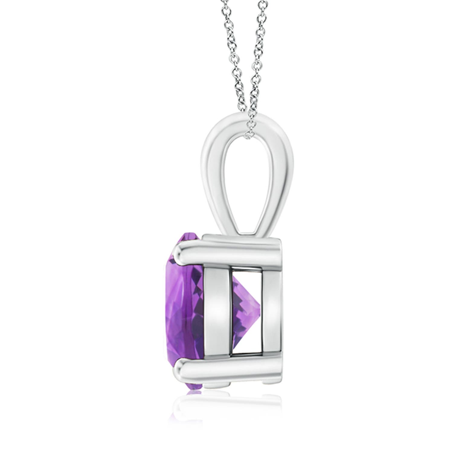 AA - Amethyst / 1.7 CT / 14 KT White Gold