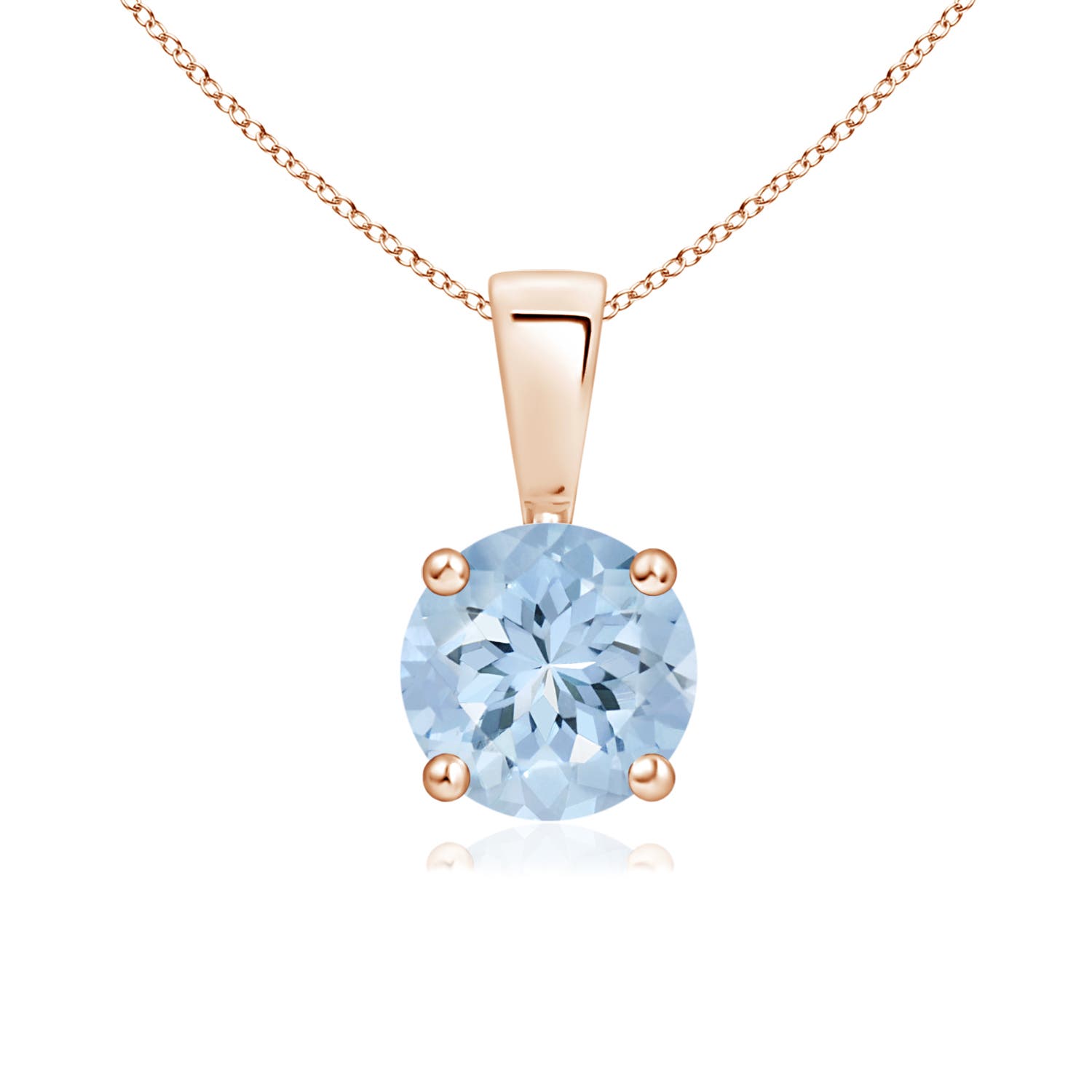 AA - Aquamarine / 0.72 CT / 14 KT Rose Gold