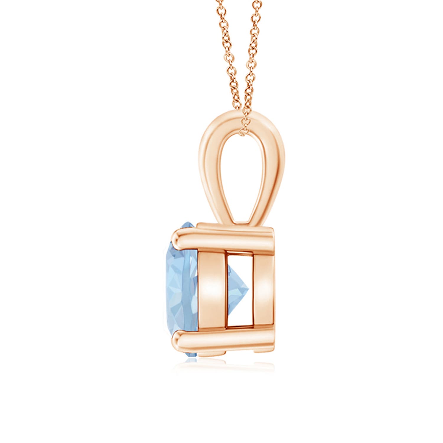 AA - Aquamarine / 1.12 CT / 14 KT Rose Gold