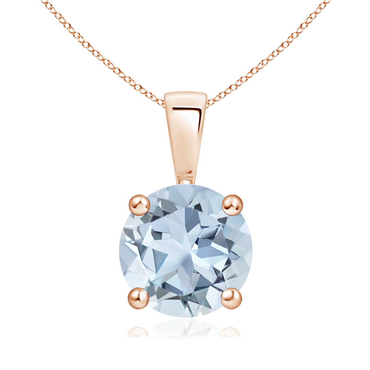 A - Aquamarine / 1.6 CT / 14 KT Rose Gold