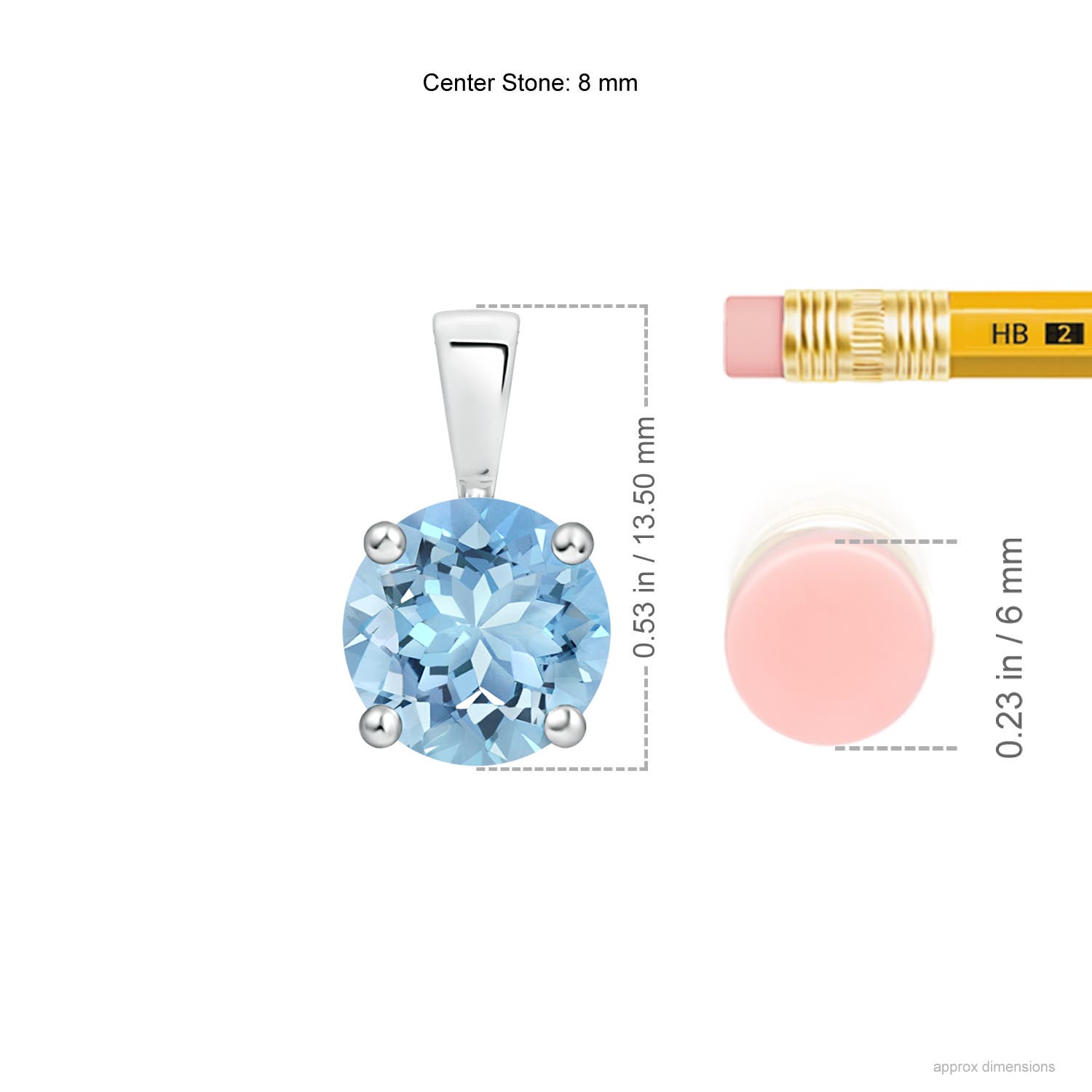 AAAA - Aquamarine / 1.6 CT / 14 KT White Gold