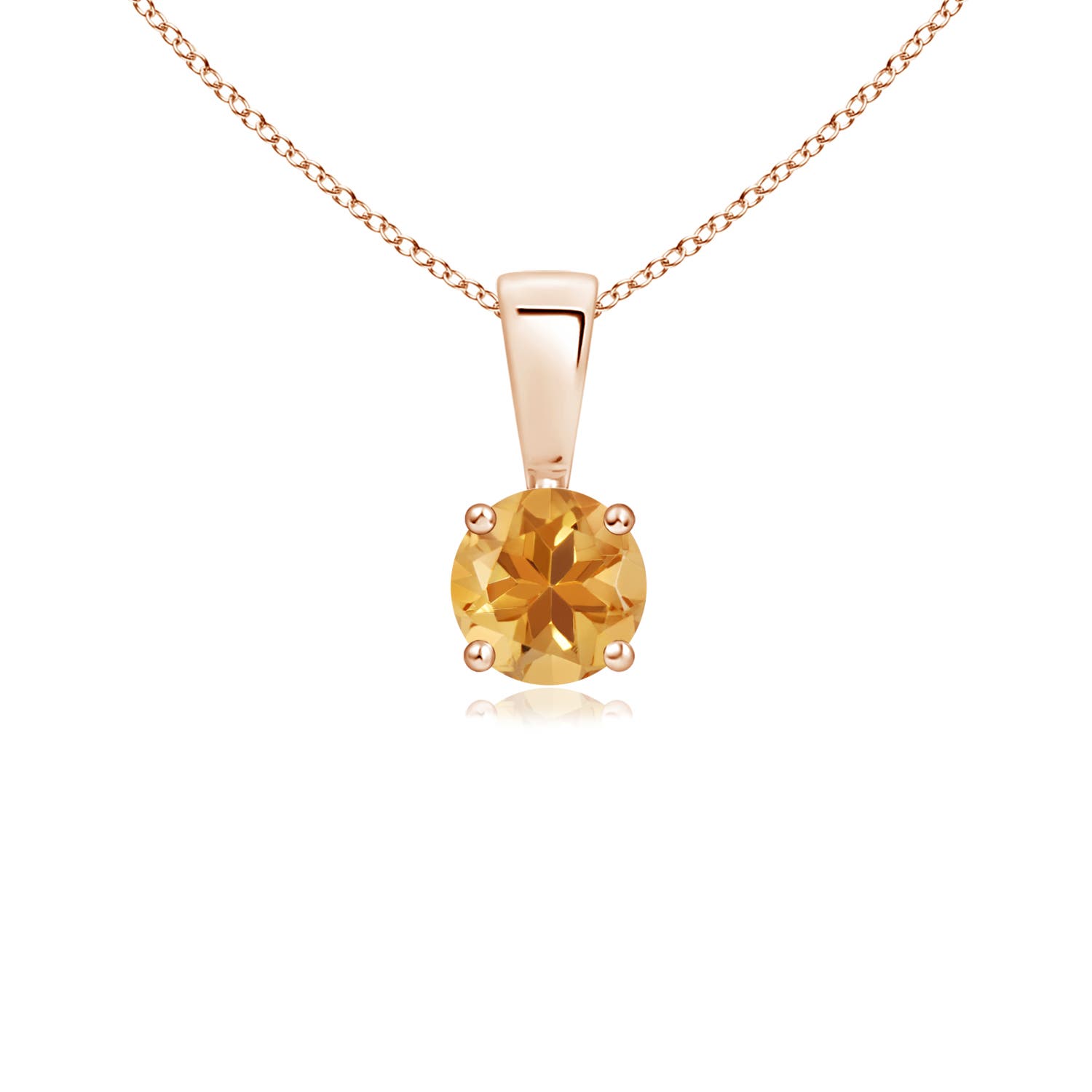 A - Citrine / 0.23 CT / 14 KT Rose Gold