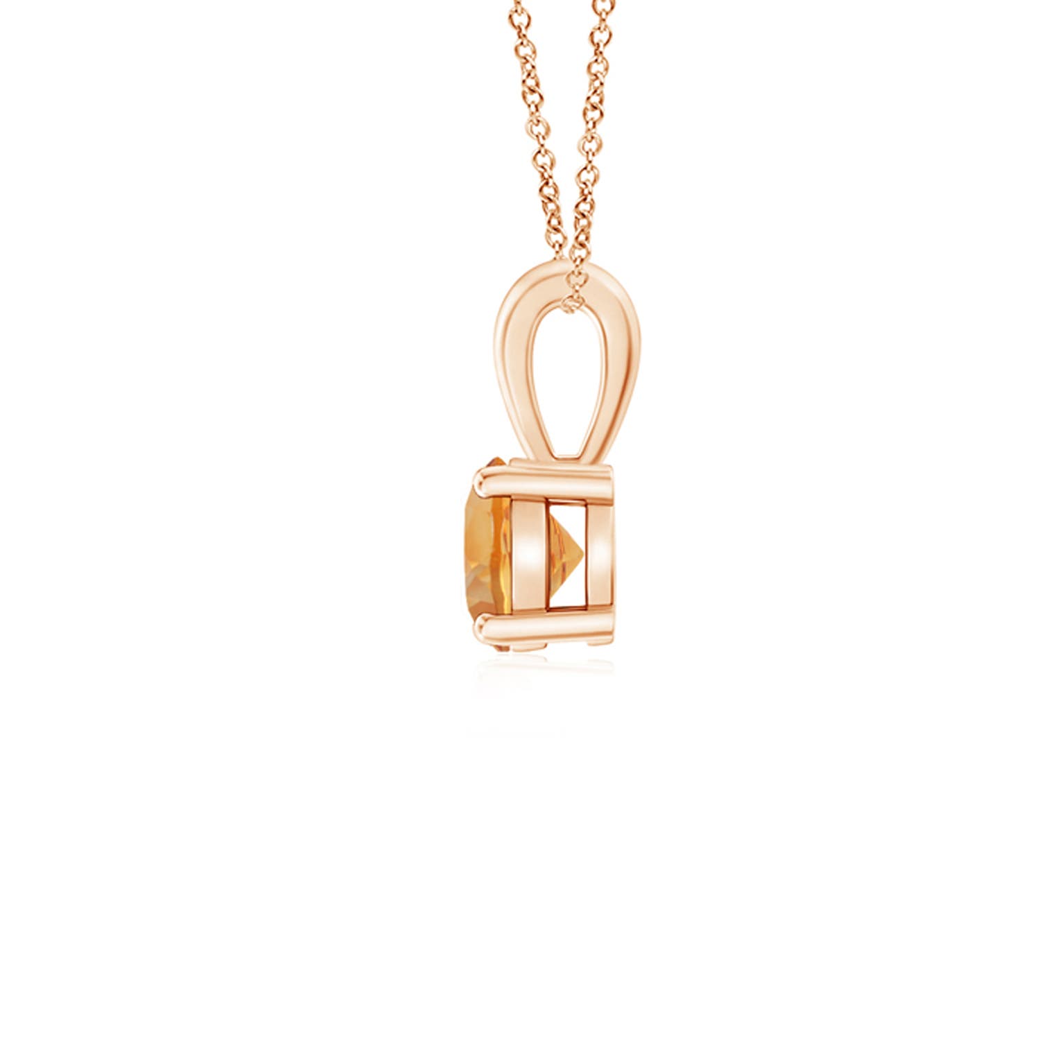 AA - Citrine / 0.23 CT / 14 KT Rose Gold