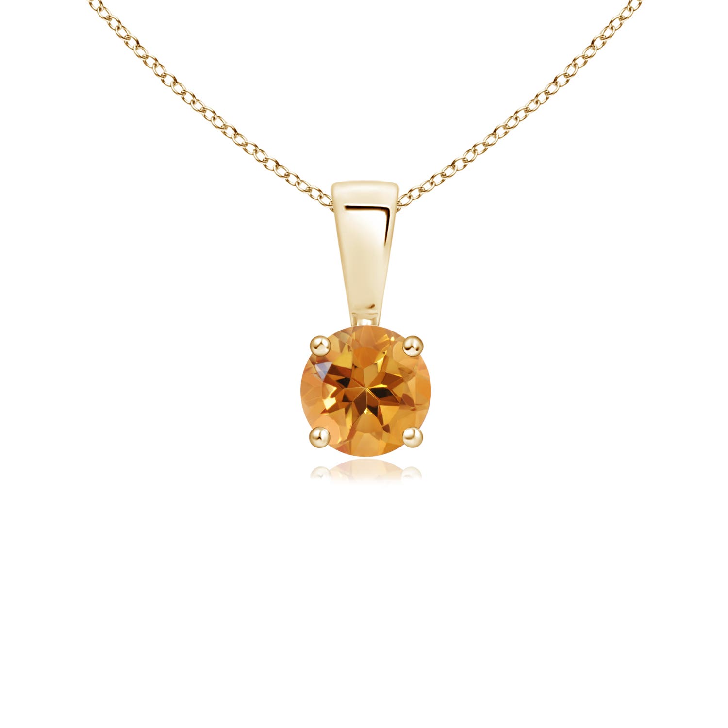 AA - Citrine / 0.23 CT / 14 KT Yellow Gold