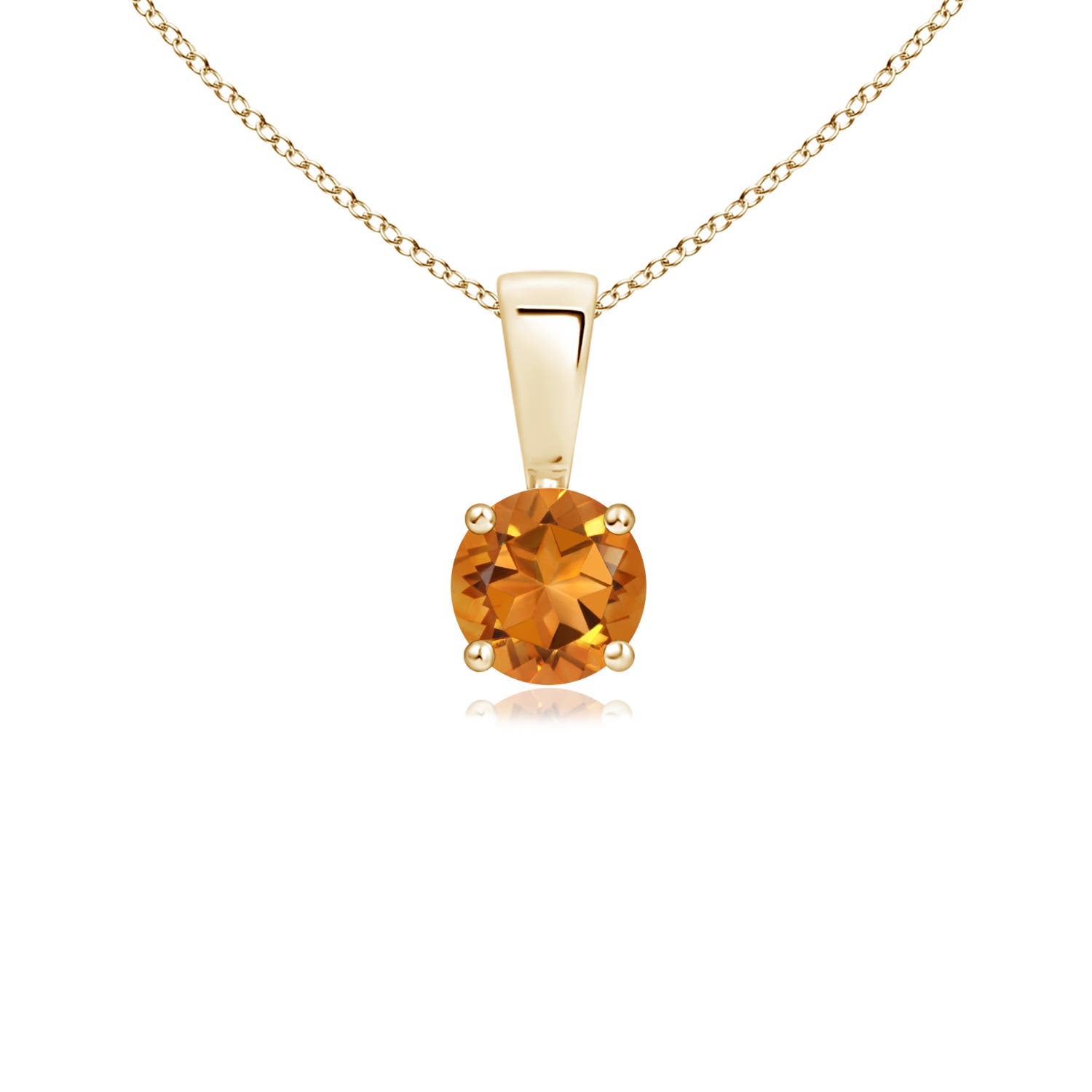 AAA - Citrine / 0.23 CT / 14 KT Yellow Gold