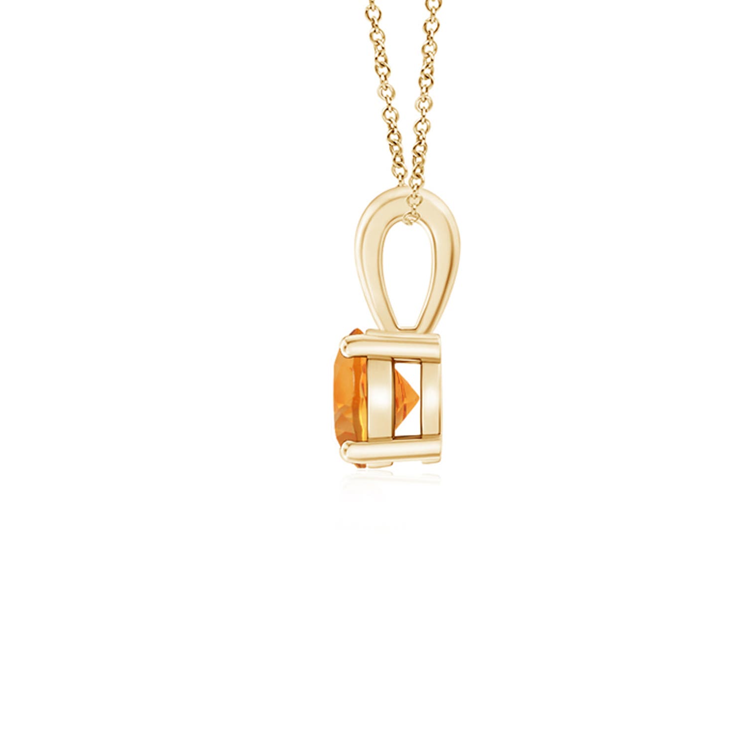 AAA - Citrine / 0.23 CT / 14 KT Yellow Gold