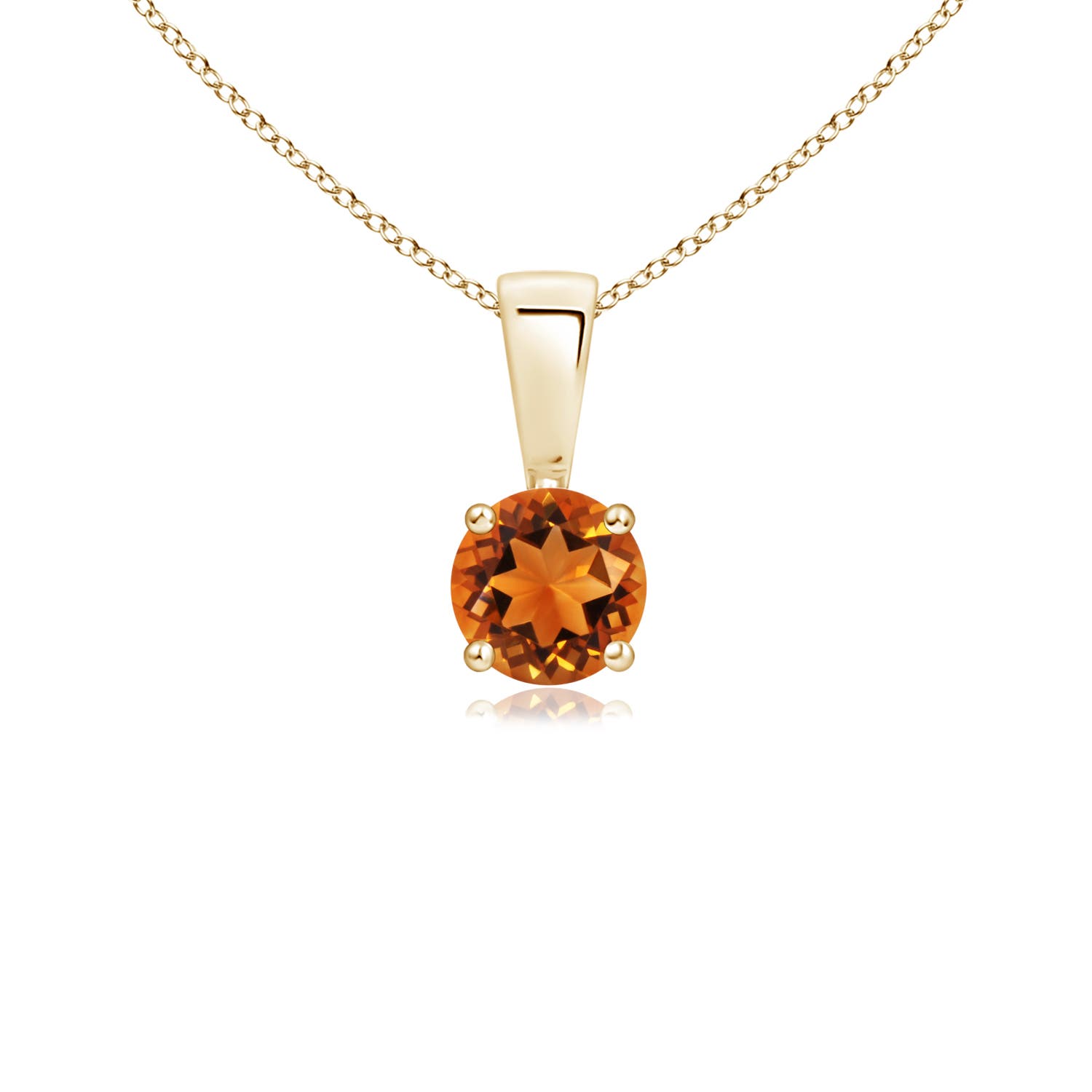 AAAA - Citrine / 0.23 CT / 14 KT Yellow Gold