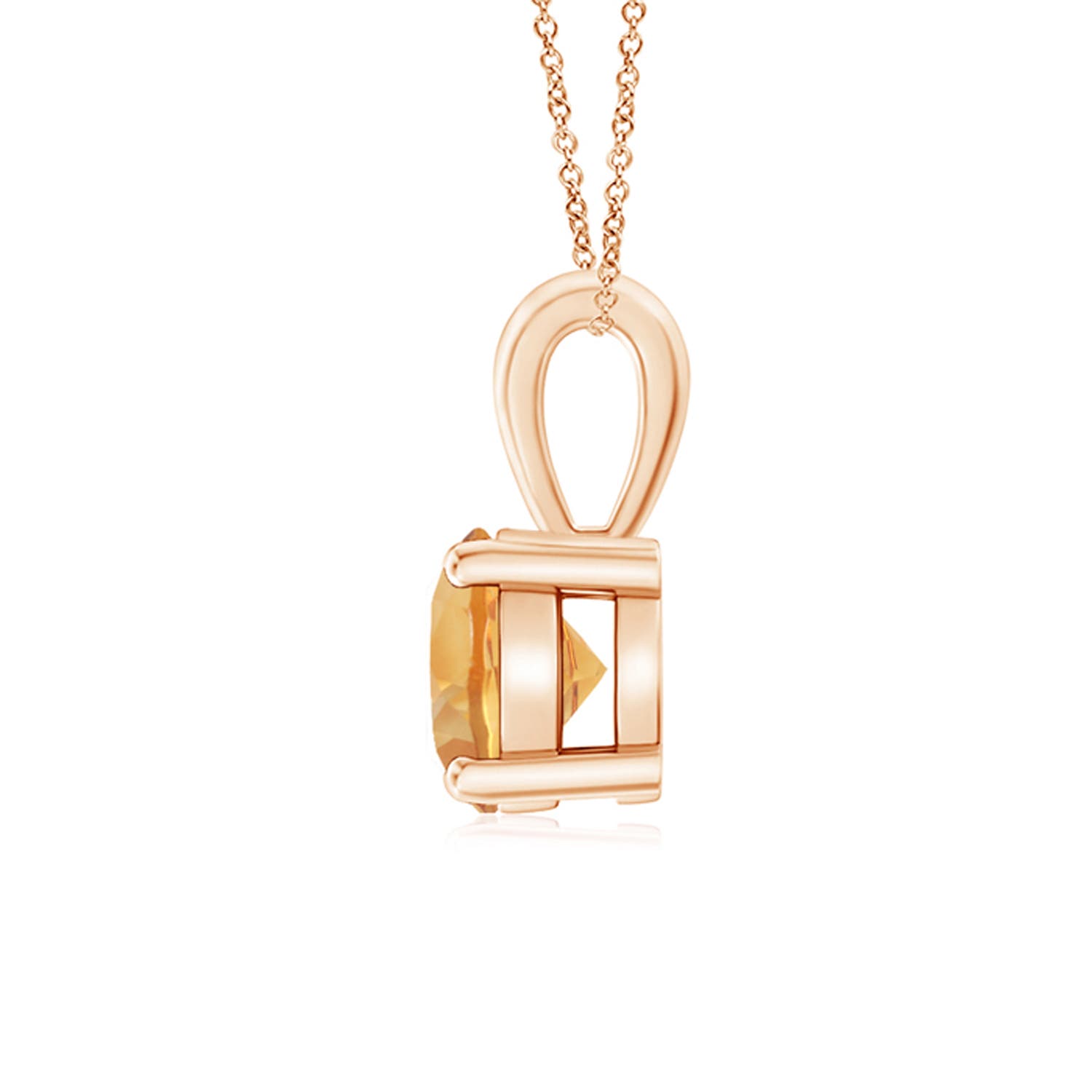 A - Citrine / 0.7 CT / 14 KT Rose Gold