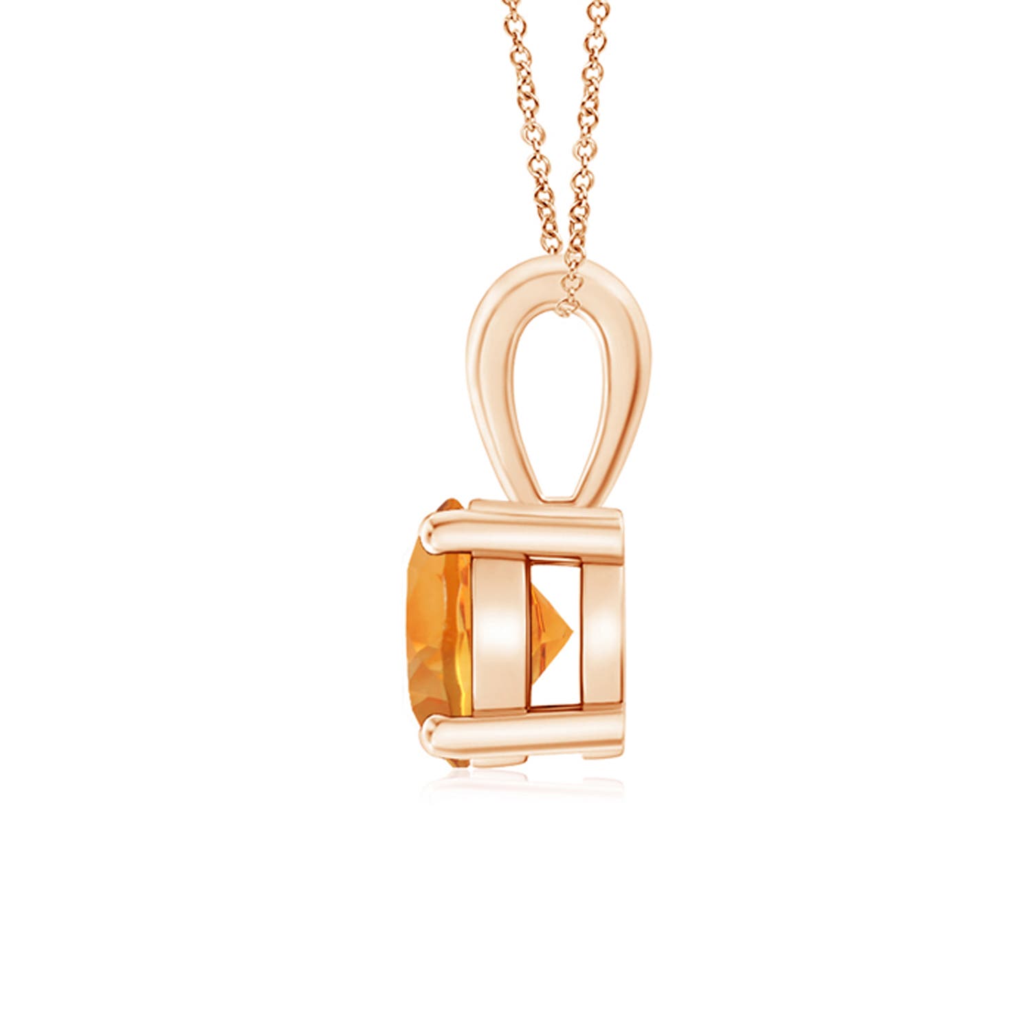 AAA - Citrine / 0.7 CT / 14 KT Rose Gold