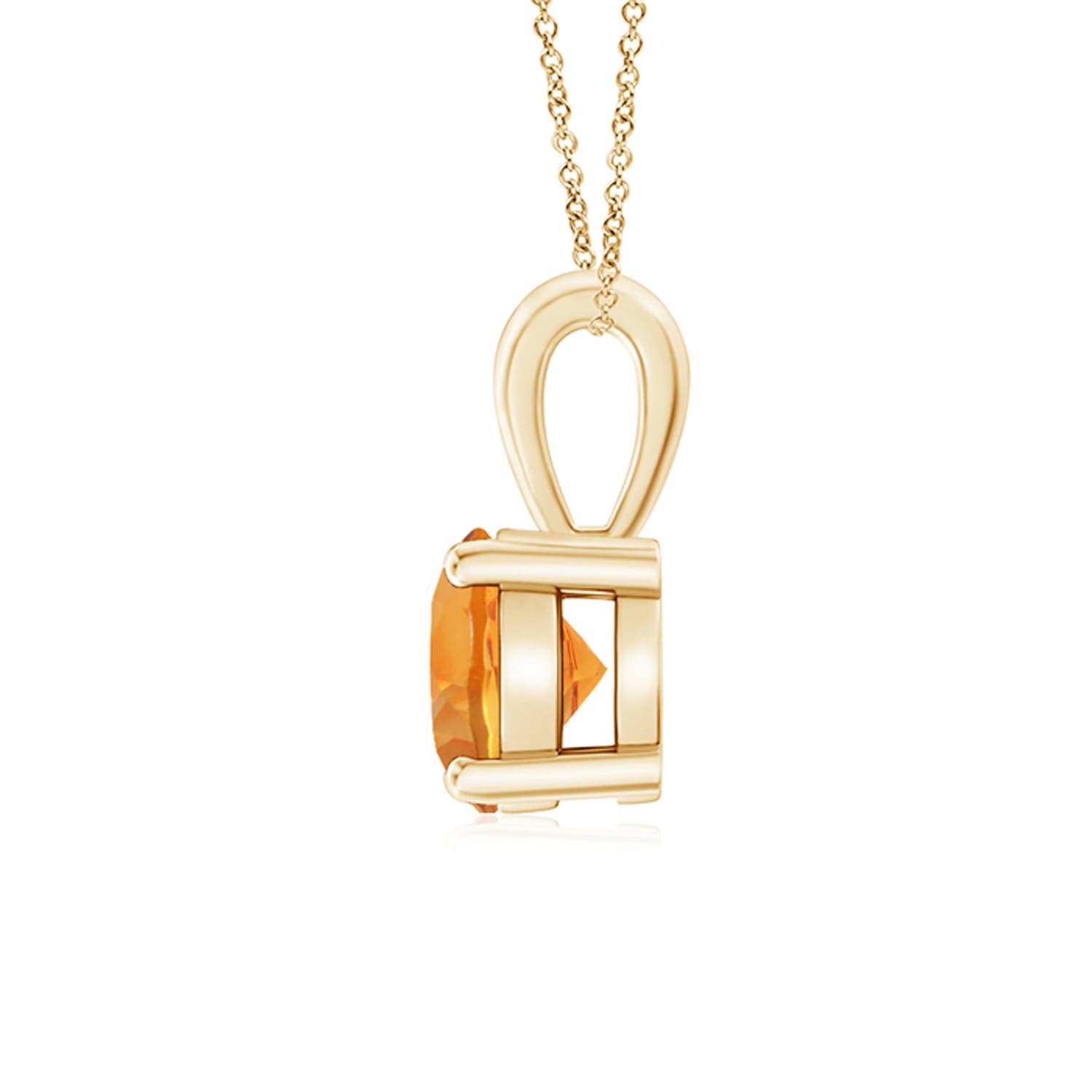 AAA - Citrine / 0.7 CT / 14 KT Yellow Gold