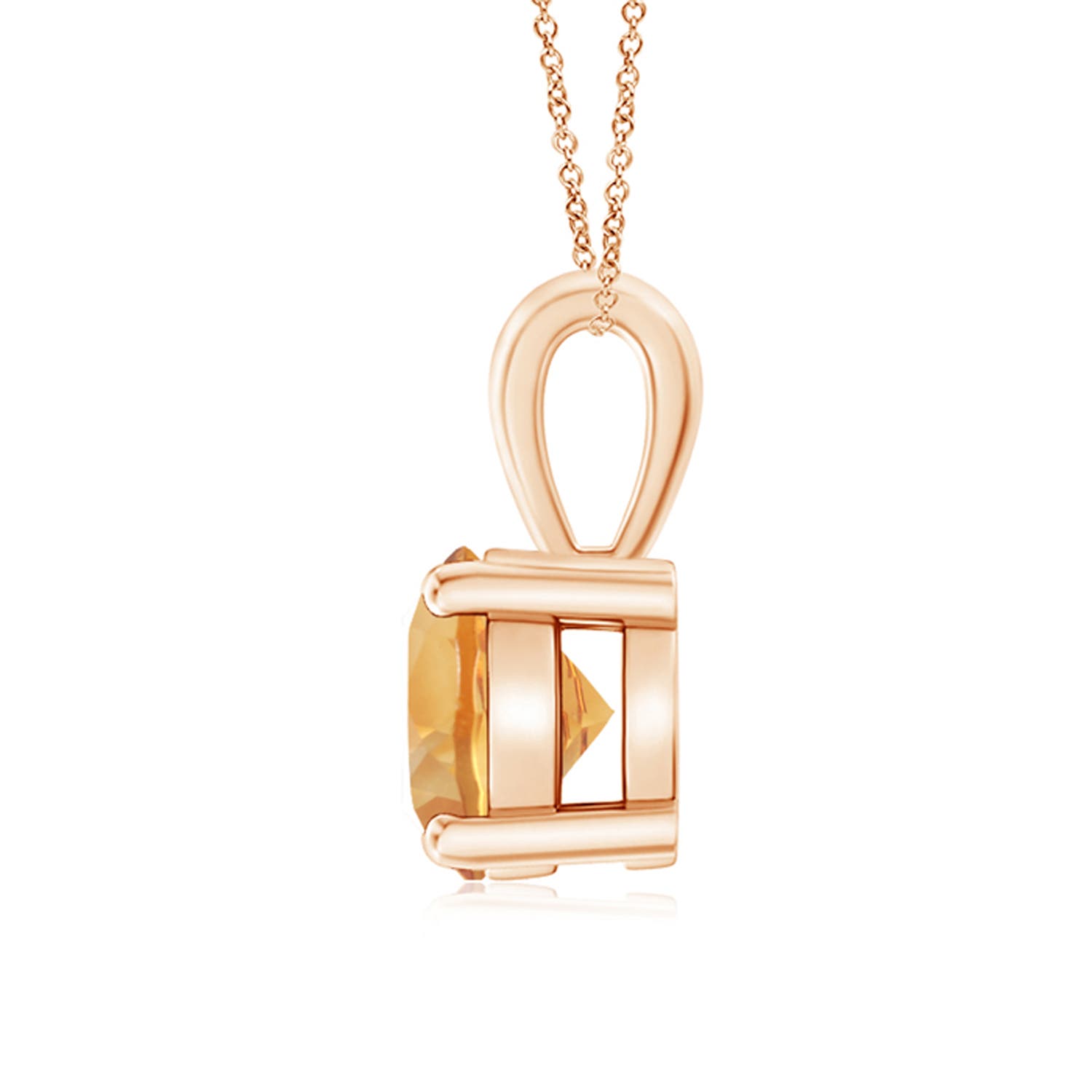 A - Citrine / 1.25 CT / 14 KT Rose Gold