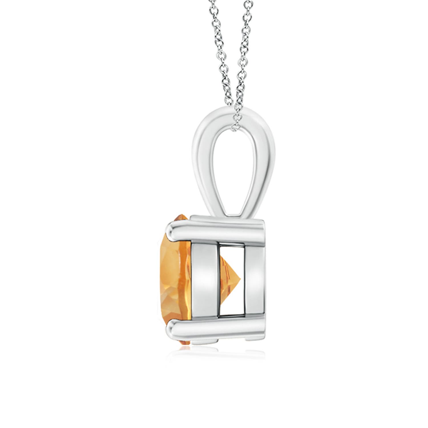 A - Citrine / 1.25 CT / 14 KT White Gold