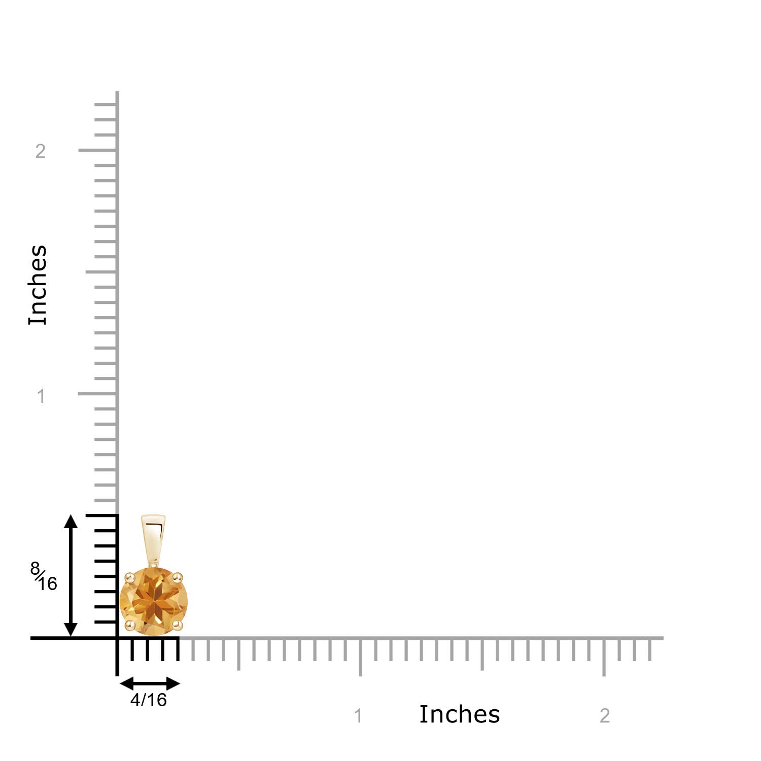 A - Citrine / 1.25 CT / 14 KT Yellow Gold