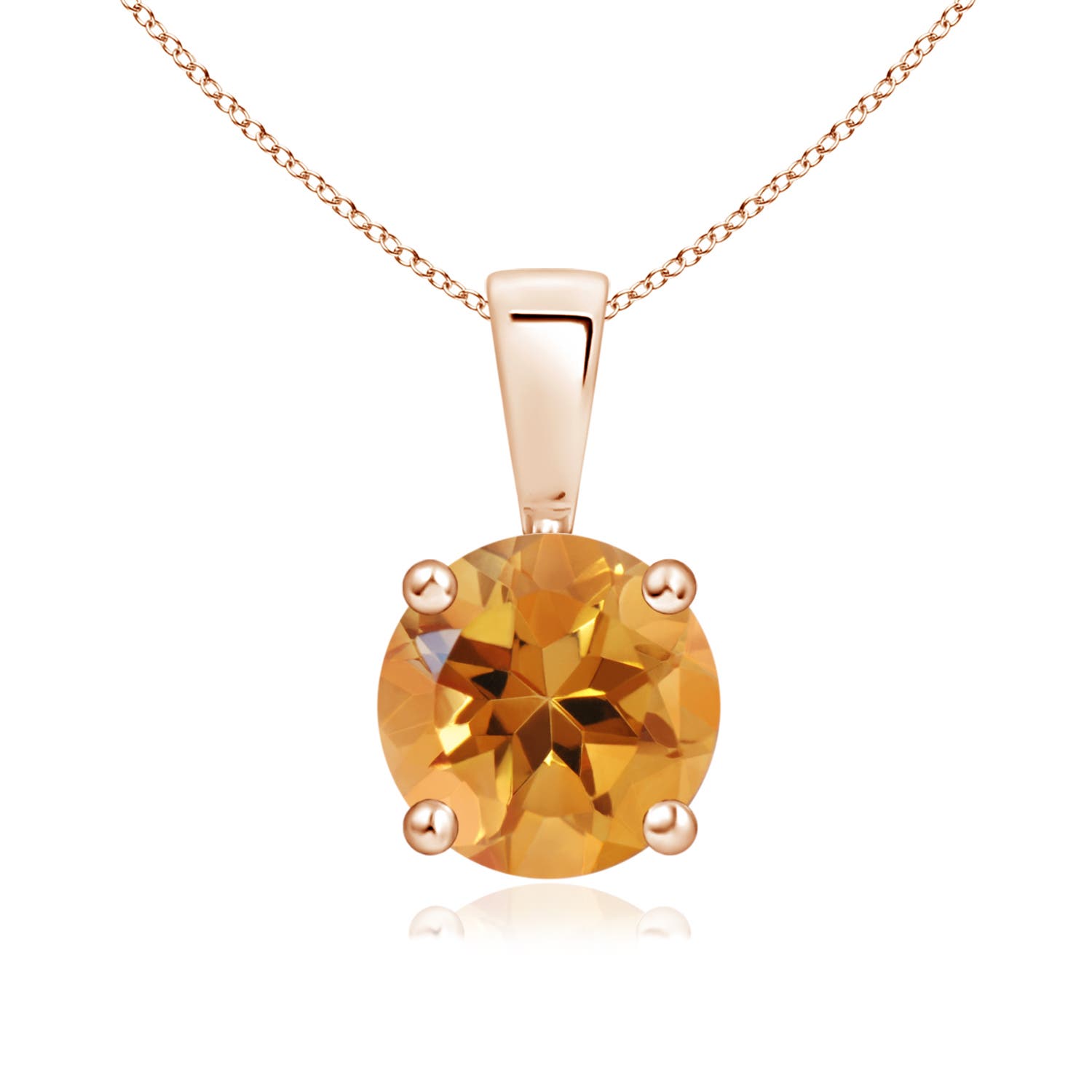 AA - Citrine / 1.25 CT / 14 KT Rose Gold